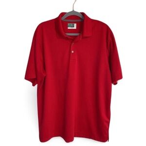 Ben Hogan Mens Performance Golf Short Sleeve Collared Golf Shirt Red Size XL GUC